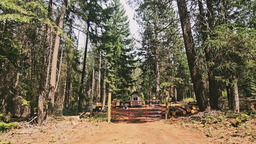 Discover this exceptional lot fully fenced in scenic Rocky Point. It includes a shed the seller says he was converting into a tiny home, offering versatality. Utilities are ready with power, septic, and a well. The level, wooded terrain provides a serene setting for your dream home or retreat. Enjoy easy access to Upper Klamath Lake for fishing, boating, and hiking, while being a short distance from Klamath Falls amenities. Whether you're building your dream home or seeking a vacation spot, this property offers it all.