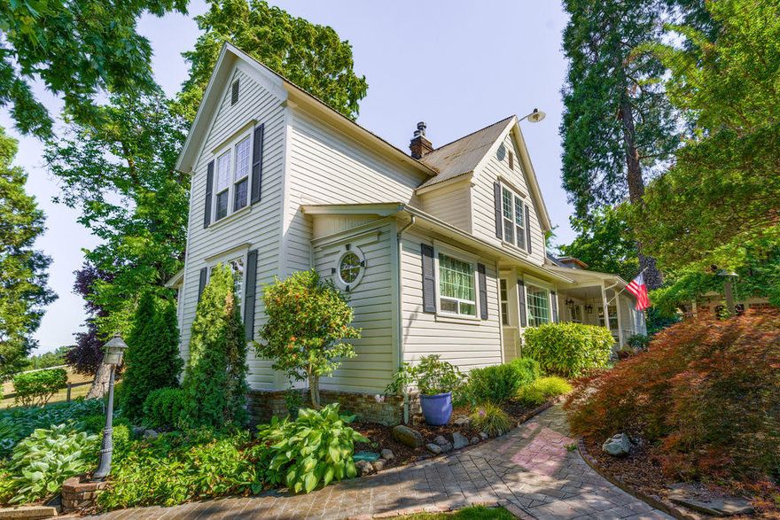 Looking for a comforting & charming family property w/ main Farm Home, guest house, office building, workshop, RV Garage w/hook ups?  Separate area for animals, fenced garden beds, fruit trees, green house & lg storage building. Beautiful grounds & inviting patio areas to just sit and relax. Historic home formally known as ''The Willow Springs Farm'' original cabin where the stagecoach would stop to take a rest & enjoy the views.  2 Story Farm House, the oldest stick built home in Jackson County, 4 bdrm, 3 bath has been beautifully updated w/new baths, laundry rm w/ sub zero refrige/freezer. Open new kitchen w/a commercial cook top/oven. Main floor master w/lg walk in closet w/many built-ins, lg formal dining/family rm over looking city lights, gated entry & night lighting on most of the landscaping. Covered patio areas for endless entertaining! Do not miss out on this Oregon Dream Property.