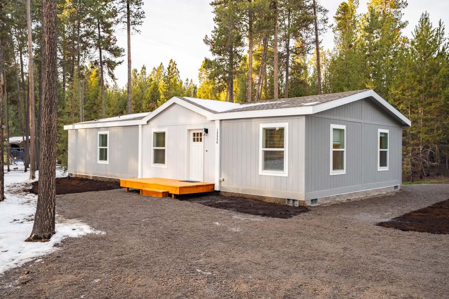 Country Living at Its Best!
This brand-new 3-bedroom, 2-bath home sits on ½ an acre of lightly treed land with beautiful pines, perfect for those who love the peace and quiet of the country. There's plenty of room to build a garage, shop, or barn, plant a garden, or start your own hobby farm.
Tucked away on a quiet road that's well-maintained year-round (including snow removal), this property gives you the privacy you want with the convenience of being just minutes from La Pine and the little Deschutes River! Need to run into town or hit the slopes? Mt. Bachelor, Bend and Sunriver are all an easy drive away.
With a brand-new well pumping 25 gallons per minute and a new septic system, you'll have everything you need to settle in and enjoy country living. Priced to sell, this peaceful retreat is ready for you to call home—don't miss out! This property has a site plan approval for a 28 X  45 SHOP too!