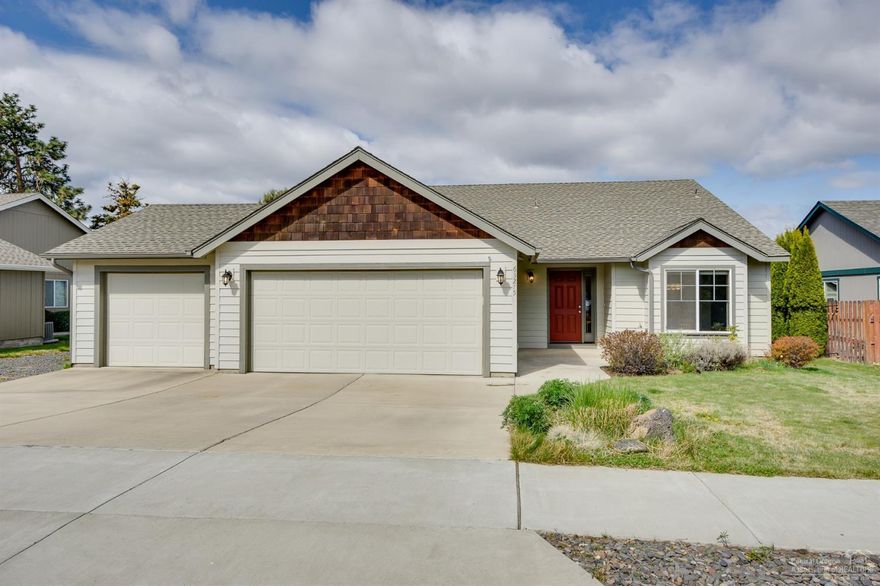 Well maintained 3 bedrooms, 2 bathrooms, 1,704sf single level home in NW Bend w/open great room, sunny kitchen, breakfast bar, formal dining room, A/C & mountain views! Enjoy the ambiance of the cozy gas fireplace in the winter and spacious backyard patio in the summer. There is a 3 car garage with storage racks and an RV parking area. Close to Harvest Park and Riley Ranch Nature Reserve, shopping, trails and schools. This great location allows you to enjoy all Bend has to offer. Welcome to your new home!