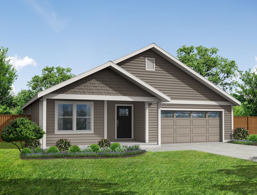 Welcome to Sagebrook Estates! This thoughtfully designed home features 3 bedrooms, 2 bathrooms, and a spacious great room layout. Enjoy modern living with LVP flooring, plush carpet, and abundant natural light. The open-concept kitchen is equipped with quartz countertops, stainless steel appliances, and ample storage. Stay comfortable year-round with a ductless heating/cooling system and enjoy endless hot water from the tankless water heater. Energy Star certification means lower utility bills and reduced environmental impact. The home includes a double car garage and landscaped front yard. Located in the desirable Sagebrook Estates community, this property offers a peaceful neighborhood feel while being conveniently close to parks, schools, and local amenities. Whether you're relaxing at home or entertaining guests, this home offers comfort, efficiency, and style in one inviting package.