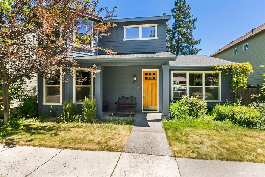 Fantastic home in NW Bend's desirable Skyliner Summit neighborhood close to schools, parks and trails. Make this roomy home yours before school starts! Great floor plan with huge kitchen open to large area dining and great room with gas fireplace. Master on main with 2nd Master suite, 2 more beds and a large family room upstairs. Entry with attractive custom staircase. Tiled showers in master baths. Fenced and private backyard with pergola. Great lot location backing up to large, community pocket park.