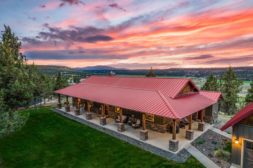 Phenomenal horse property just minutes from downtown Prineville. This 97.74 acre property is perched on the canyon wall and has amazing rim-rock and valley views. The 2,265 square foot custom 3 bedroom, 2 bath home has been completely updated and features incredible wood accents, wood floors, top of the line appliances, vaulted ceilings and so much more. The horse setup includes a 175' foot round arena, a 100' X 100' covered arena, a 50' round pen and hot walker. There are 2 barns, caretakers quarters, and barn office/guest quarters. Fantastic quality steel corral pipe fencing, beautiful new shop, paved driveway and RV hookups. 

Come see this high-quality, fully-outfitted, one-of-a-kind horse facility in an amazing location with spectacular views.