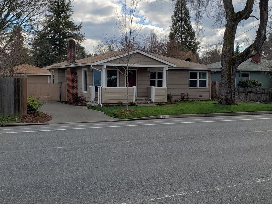 Great starter home or rental. Very large back yard, fenced and partially finished with lawn, shrubbery and sprinkler system. The home has been gone through thoroughly with the hardwood floors refinished, new carpet, new paint, new appliances. It's turn key and ready to go.