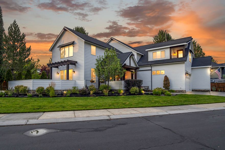 This beautiful Builder's home nestled at the end of cul-de-sac on a private corner lot features 4 bedrooms, 3.5 bath, 3,842 sq. ft with vaulted ceilings, custom woodwork, Rich DeWilde stain glass and travertine tile. The gourmet kitchen  boasts a large island, stainless appliances, granite countertops, pot filler, double oven and gas stove top.  There are two master suites (one on each floor), a great room, family room, a loft and a den.   Enjoy the newly landscaped large outdoor living space, with cedar organic planter boxes, and partial mountain views. New exterior/interior paint, dishwasher, and copper gutters, the 3 car garage has 9' doors and there is additional room to park an RV.  Gas heating & cooling, 2 hot water heaters, and outdoor BBQ. See additional docs for a bid to have an enclosed yard.