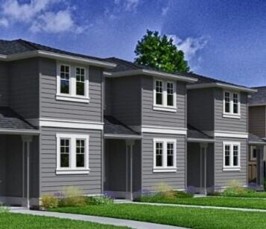 Investor READY to rent!!! Homesite #46 - Three 1450 sf  Parkside townhomes on one tax lot for investment only.  Two end units have fenced side yards.  Built by award-winning Pahlisch Homes in our Petrosa Community in NE Bend OR.  You will love the open concept kitchen/dining/great room with cozy gas fireplace and light/bright loft with skylight or windows!  Quality finishes include: 6 inch baseboards, stained cabinets, Quartz counters throughout, stainless steel appliances, luxury laminate plank flooring throughout main floor, bathrooms and laundry AND much more! Double wall construction for added insulation, LP siding and gutters. Front yard landscaping and AC included. Homeowners and residents here will have access to a full spectrum of private recreational amenities including swimming pools, parks, green spaces,and trail system. Great 1031 opportunity!!!