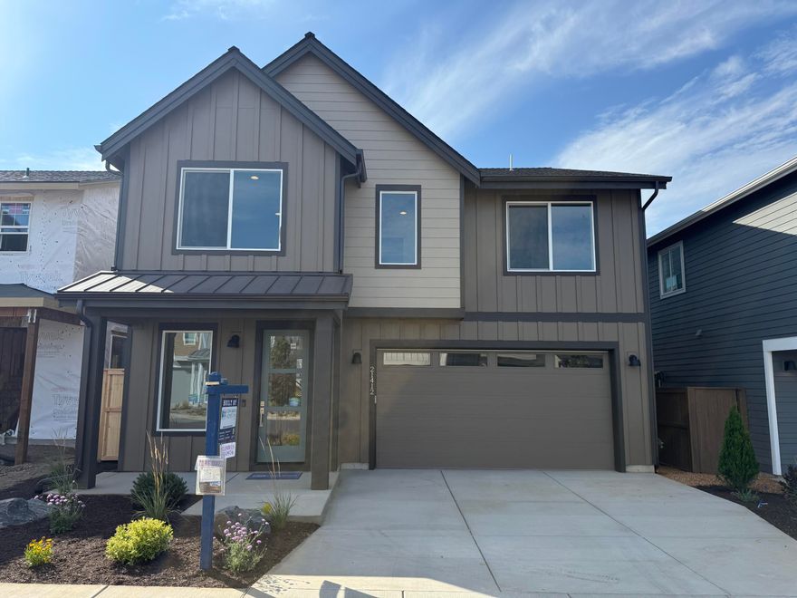 This new home in Stevens Ranch, Bend, offers quartz countertops, stainless steel appliances, and a fantastic layout. The main level has a small office and open concept living, while the upper level includes three bedrooms and a bonus room that could be a fourth bedroom. The owner's suite features a walk-in closet, tile shower, and dual vanities. Certified by Earth Advantage ensures your home will be comfortable and energy efficient. The home includes landscaped yards, fencing, a Ring doorbell, Nest thermostat, 220-volt plug for an electric car, and air conditioning. Stevens Ranch boasts parks, caves, walking paths, shopping, restaurants, and the new Deschutes County Library. Stop by and visit our fabulous neighborhood and find an excellent home for you!