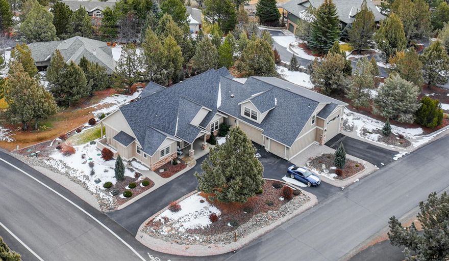 Immerse yourself in all the elegance that Eagle Crest Resort can offer. This beautiful home is two story but mostly one level living. A wonderful corner lot with rich mature landscapes and just across the street form public land. Two primary bedrooms that each have a luxurious bathroom and a gorgeous fireplace with an additional suite on the second floor. Bring all your toys because this home has an oversized 3 car garage/workshop that has an additional RV Garage door with RV hookup and a separate driveway for easy access. Plenty of storage for the whole family, this home is perfect for everyday living or a destination vacation home. Call your favorite agent today to schedule a showing.