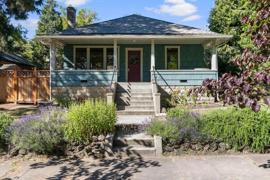 If you are looking for a single level home in the ideal Ashland neighborhood, consider this. 492 Allison provides a central location that's convenient to everything Ashland offers. The level R2 zoned lot includes alley access making it a great candidate for an additional unit. This three-bedroom home has 10 foot ceilings, fir floors, and the old glass from 1900.The kitchen's recent updates include new cabinets, range/oven and dishwasher. Greet the neighbors from the charming front porch. Garden in the sunny, level yard. All of this just blocks from world class theatre and fine dining.