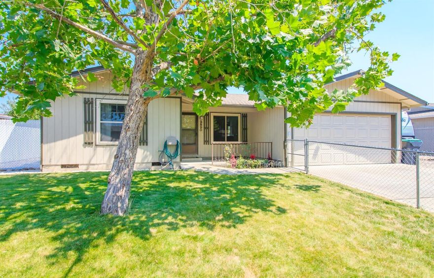 Perfect starter home. This adorable 2bdroom 1bth home is ready for a new family to love it. HUGE backyard with an above ground pool, tons of parking, RV space with its own 30amp plug and fenced in front yard for pets or kids to play. Lots of storage in the garage. Kitchen opens to the dining room which opens to the living room. The house feels way bigger than it is square footage. Located on a quiet loop to eliminate drive through traffic. This is a must see home.