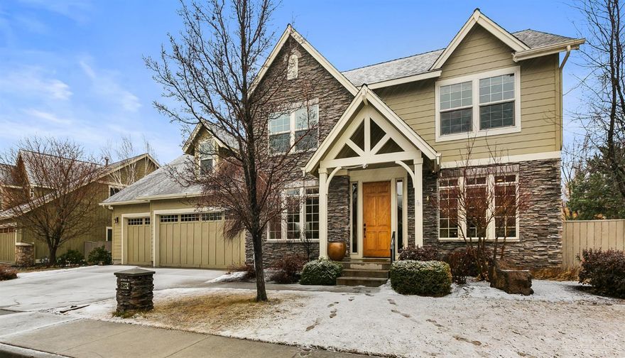 This stunning, Northwest Craftsman, built by Hendrickson Homes in the heart of RiverRim features numerous living spaces, privacy and abundant natural light. This spacious home sits just across the street from the 'Elk Meadow' in the center of this SW Bend community and features 4 bedrooms, 2.5 bathrooms, a den/flex space, loft, bonus AND an additional room with closet. Towering, vaulted ceilings in the great room, outfitted with a custom tongue and groove wood finish, opens to the upstairs bedrooms, loft and bonus space. Main-level master overlooks the fully landscaped backyard with a layout that provides ample separation from other living spaces in the home. Central AC, new carpet and a three-car garage round out this well-appointed home which is minutes to parks, walking trails, the Deschutes River, shopping and the Old Mill District.