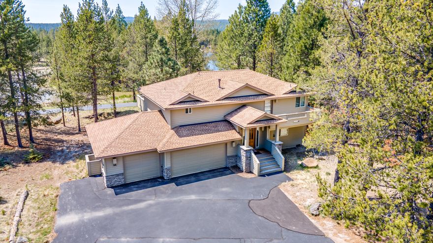 Location is everything! Enjoy breathtaking lake views from this custom built split level home on an oversized .56 acre lot. This home features an open concept, extensive landscape improvements, and extra parking all in a very private setting, tucked away on a quiet cul de sac. Easy access to walking trails, SHARC, and the Sunriver Nature Center. This property has been lovingly maintained and includes a new refrigerator, Tempurpedic mattresses, Toto washlet toilets, 3 en suite bedrooms, and more will make this home comfortable for it's new owners and their guests.