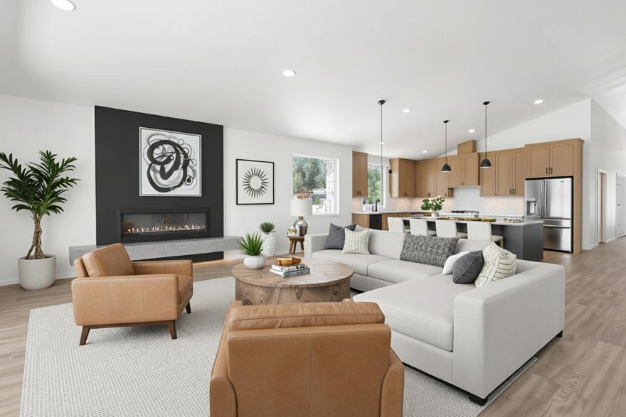 100% complete New Construction as of 11-15-25.  This gorgeous 3 Bedroom, 3 full bath house is located in the beautiful Grand Peaks neighborhood.  Gourmet kitchen, includes a 9' island, soft close hardware, dedicated microwave plug in pantry.  Master Bath is a must see, spa like features include walk in tile shower and free standing bath tub.  Massive walk in closet with custom shelving throughout.  1 year builder warranty included.  Fully landscaped, including underground sprinklers.  Gold Earth Advantage Certified.  Must see to appreciate all the upgrades included in this gorgeous house.  

Agent is related to the seller and is a licensed real estate broker in Oregon.