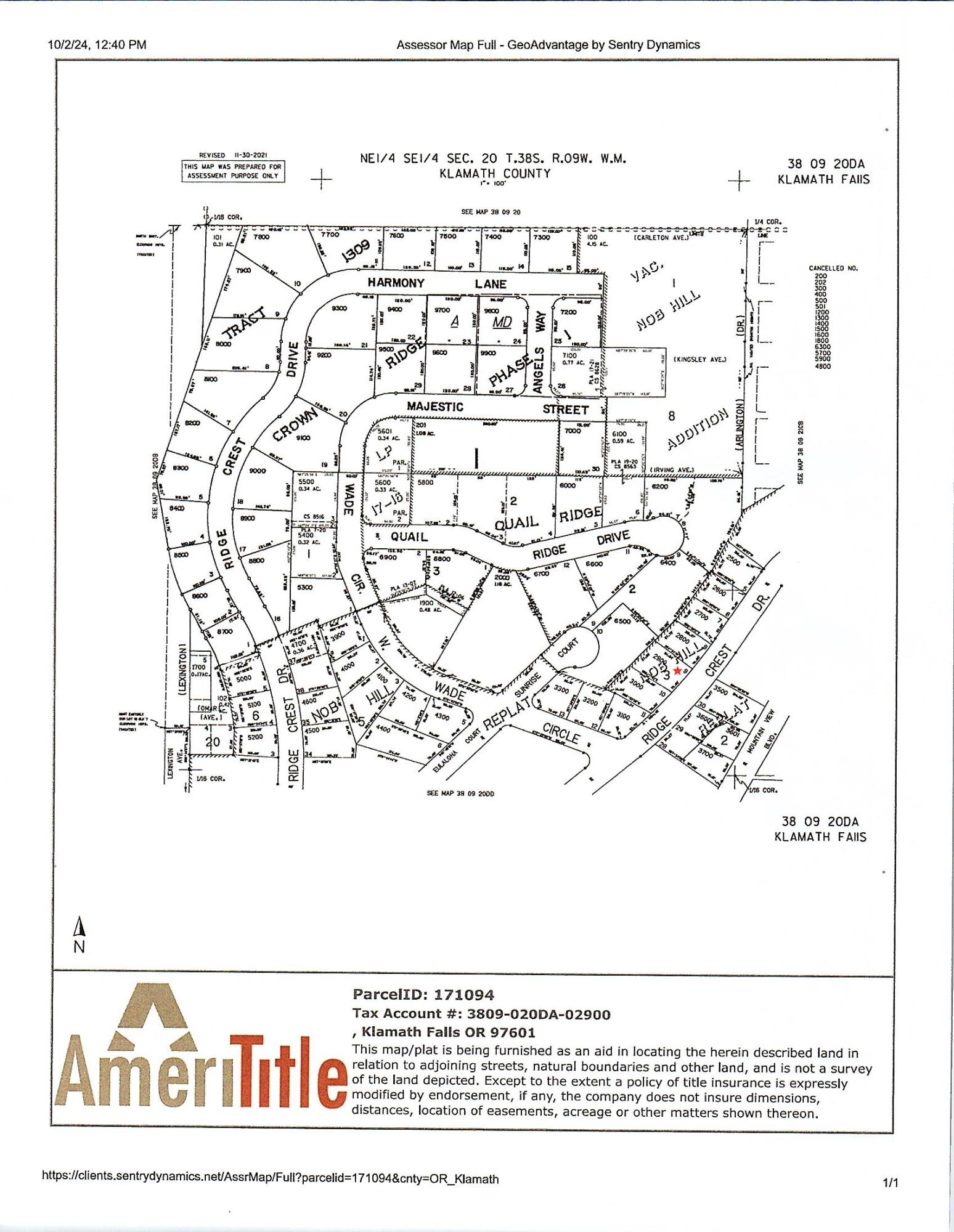 Klamath Falls -Nob Hill - Land