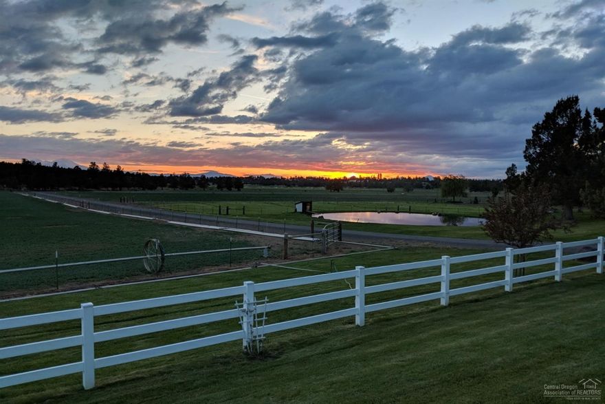 End of lane serenity w/ Cascade Mountain views! Disconnect from media & stress and watch nature at work. 30 acres, 24 of Swalley irrigation, fenced pastures w/ wheel line & hand lines. Orchard grass being planted now. Ranch style 3 bed/2 bath main house, 1 bed/1 bath studio attached w/ only entrance from exterior. 2 car garage, heated shop, rv, boat, trailer storage w/ attached 3 stall barn w/ tack room, covered arena, new heating & cooling systems, wood stove, back-up generator & 2 propane tanks.