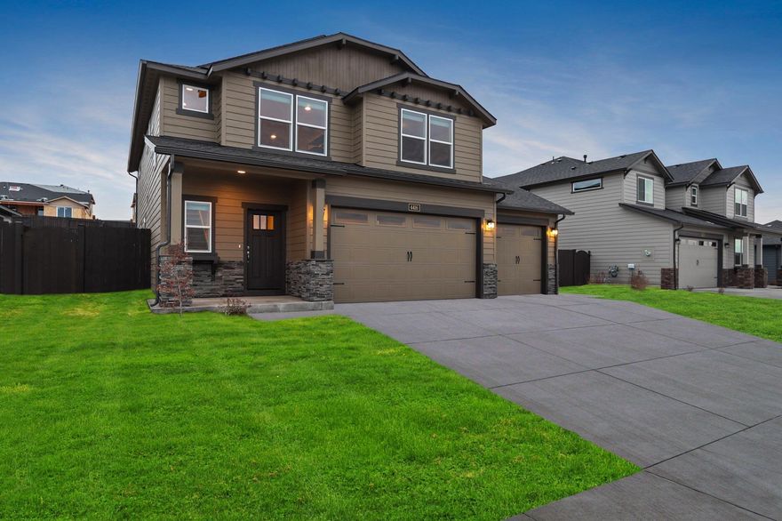 Welcome to Arena Acres! This new quaint and private Hayden Homes community is located in the Orchard District just a few short minutes to the Old Mill District. The 2250 square foot stylish and versatile two-story Talent is a plan designed to fulfill all of your ''must-haves.'' The first floor features a wonderfully open kitchen with dining area and great space, which is the perfect place for entertainment or relaxation. Upstairs is home to the spacious bedrooms, laundry room, and an extra full bathroom. The master suite has an oversized closet and ensuite bathroom complete with double vanity. The rest of the upper lever contains a multipurpose loft area, which can be converted to a den or fourth bedroom. Another option for this space is to add a desk for a convenient office area. With all of this, plus plenty of storage solutions, the Talent offers style, function and space in a modest package.