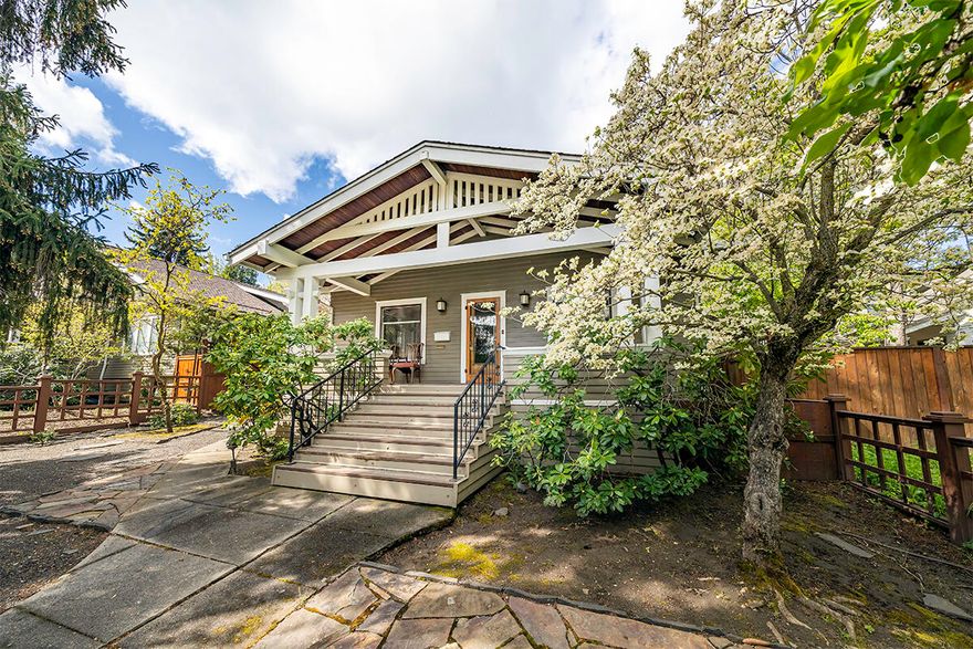 Sold Only. Cowslip's Belle Vacation Rentals include six furnished units in the Siskiyou-Hargadine Historic District, just three blocks from dining and entertainment of  Ashland's downtown plaza! The Turner House was built in 1913 by carpenters Borrow and Leonard and 'likely designed by architects Bowen and Smith, known for Ashland's best articulated bungalow designs' per National Register of Historic Places. Currently configured as two units with four exterior entrances, Turner House features a broad covered front porch with stately posts and exposed beams, original woodwork, period fixtures and hardware, beautiful leaded glass cabinetry, formal living and dining areas, two fireplaces, full gourmet kitchen, along with a separate kitchenette. The back Carriage House has four units ranging from ~270 to 600 SqFt; two suites with full kitchens and gas fireplaces. Multiple decks overlook a tranquil garden with mature trees, plantings, grass lawn, and koi pond.