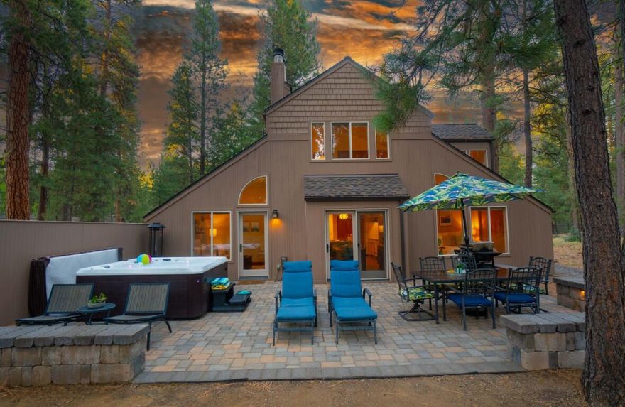 Discover the magic of Black Butte Ranch in this inviting 4-bedroom retreat, ideally located between the South Meadow Pool and Glaze Meadow Rec Center. Wake up to fresh mountain air streaming through abundant windows and unwind each evening in the private hot tub beneath star-filled skies. Designed for gathering, the home features 2 living spaces, wood-wrapped windows, and 3 fireplaces for cozy ambiance year-round. Outside your door, 1.6 million acres of forest invite endless adventure—hiking Cascade peaks, golfing award-winning courses, skiing, biking, or fishing. Prefer to slow down? Indulge at the Ranch's world class spa, lounge poolside, or explore the shops and dining in nearby Sisters. A single-car garage offers ample storage for all your gear. Whether as a full-time residence, a family vacation home, or an income-producing getaway, this property offers a rare opportunity to become part of Black Butte Ranch's 55-year tradition of unforgettable memories. Create your legacy!