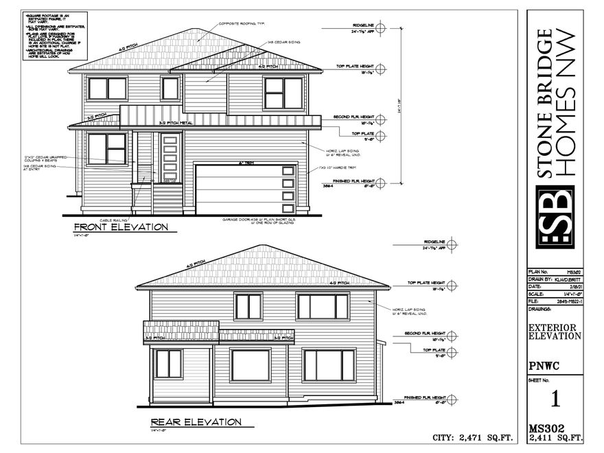 Situated on Bend's West side in the new Marken Summit neighborhood, located near shopping, schools and restaurants. This Northwest Modern style home features a creative selection of finishes and an efficient floor plan fit for any buyer. Enjoy the impressive master suite featuring large walk in closet, tiled shower, and double vanities. Also upstairs you will find two bedrooms as well as a generous sized bonus room. Another bedroom downstairs would function well as an office or den. The kitchen
features custom cabinets, slab quartz countertops, and stainless steel appliances. 2 car garage. Earth Advantage Certified and built by Stone Bridge Homes NW.