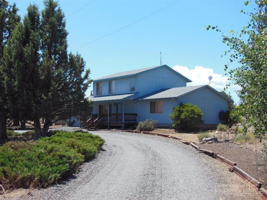 Wonderful forested setting on acreage in the Sisters School District. Property is horse friendly with 2 loafing sheds and tack room. Direct access to BLM for ideal year round riding. This comfortable home enjoys privacy, covered front porch, shaded rear patio and spacious Master suite with mountain views. Attached double garage plus detached shop/RV building and garden shed.