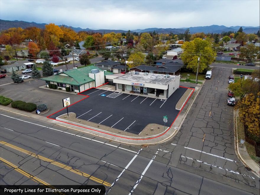 Exceptional Quick Service Retail (QSR) location in the center of Central Point, positioned along the city's most heavily traveled corridor just off the I-5 interchange. The site offers strong traffic counts, superior visibility, and convenient access. Features include a drive-through window, 14 parking stalls, 3-phase power, 2 ADA restrooms, outdoor seating, and both monument and building signage. The landlord is open to expanding the building footprint toward the street to accommodate tenants requiring additional square footage or indoor dining space. Perfect for national or regional operators seeking strategic exposure. National or regional tenant preferred. TIA negotiable. NNN.