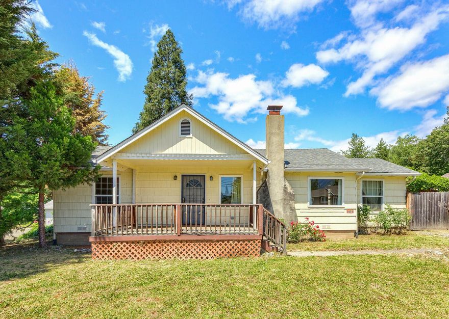 Charming and full of potential, this light-filled home is the perfect opportunity for first-time buyers or savvy investors. With 2 bedrooms plus a bonus room that could serve as a third bedroom, this house offers flexibility and room to grow. Hardwood floors, a cozy fireplace, and an abundance of natural light add warmth and character throughout. The spacious lot has multiple outbuildings, including a workshop and studio—ideal for hobbies, storage, or future expansion. With recent upgrades (new HVAC system in 2023 and water heater in 2021), plus the added value of irrigation rights, whether you're looking for a starter home or a strong rental property, this one checks all the boxes.