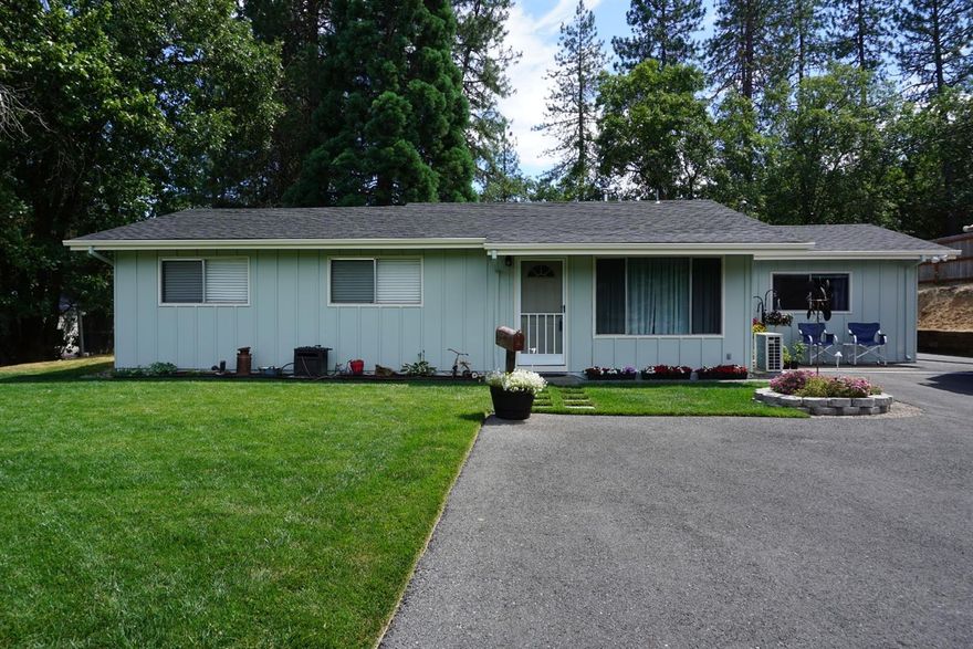 Terrific location just outside of town, but with the benefit of city police and fire! Sitting on 1.06 acre (2 tax lots) with large pine trees as the backdrop this sweet single level home has been lovingly cared for and undated thru the years. New roof, remodeled and updated kitchen and new paint and new ductless heat system. This 3 bedroom 1.5 bath rambler has one extra office or hobby room and sits up with some views and an outstanding private rear yard with above ground pool and covered patio. So much privacy and a serene neighborhood! All information is deemed reliable but not verified; anyone considering purchasing this property should perform their own investigation into the uses and condition of the property.