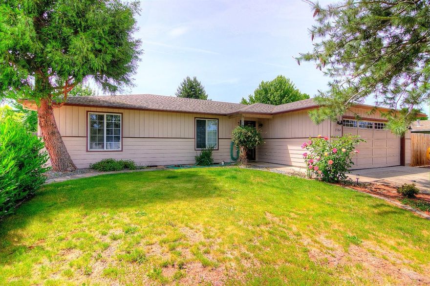 Fresh inspection available online. Beautiful single-family home in South Medford, Located across the street from the new South Medford High School. Move in ready, with two common areas, small RV parking, spacious .20 acre lot, newer fenced backyard, attached two car garage. 3 Bedroom, 2 full bath, 1,566 square feet. Has a large backyard with patio, small shed in back with a garden area.