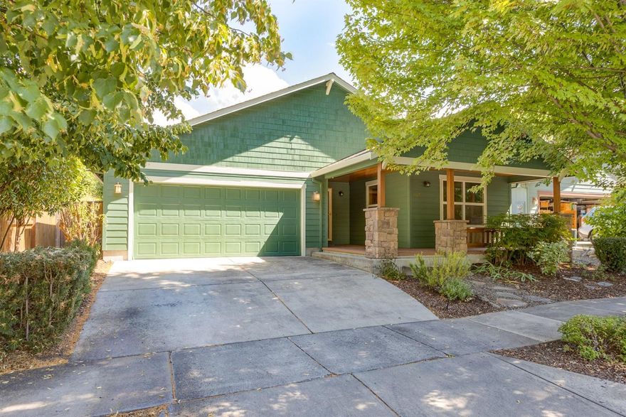 This is that house you've been waiting for! This single level Craftsman style home, built by the highly regarded builder, Suncrest Homes, will please the most discriminating buyer. It is situated in the desirable Spruce Landing neighborhood, complete with mature tree lined streets and other beautiful homes. Charming covered porch and fresh interior and exterior paint. There is extensive 3/4 red oak hardwood flooring and brand new carpet. The vaulted kitchen and great room are filled with natural light and offer plenty of space for entertaining. New slab granite countertops, breakfast bar and skylight create and inviting yet practical place to do life. Spacious master suite with private bath and view of the backyard. Easy care landscaping with lawn and raised garden beds. Don't miss the private neighborhood in-ground swimming pool, park, BBQ area, dog walk and bubbly creek. This home is a pleasure to show.