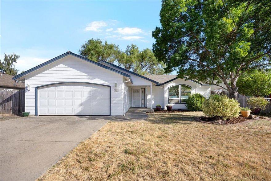 This 3-bedroom, 2-bath home is located on a quiet dead-end street in a desirable neighborhood, just a short walk from Eagle Point Junior High and Elementary Schools. Inside, the open floor plan and vaulted ceilings create a bright, spacious feel. The large, fenced backyard offers plenty of room and potential to personalize. A great opportunity to own a well-built home in a convenient and great location. Schedule your tour today!