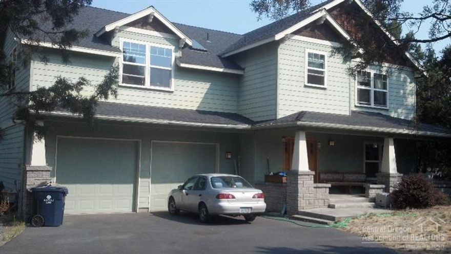 This 3/2, built in 2000 is located in the highly desired Kings Addition in Bend. A wonderful floorpan offering 2380 sf and on almost an acre! Mature landscaping & well treed. Regular visitation of wildlife. Bonus, laundry & bedrooms conveniently located on 2nd level. Great privacy with home that sits back from the street. Nice front porch and back covered patio. Area to park your toys. Ready for you to decorate, update and make your forever dream home!