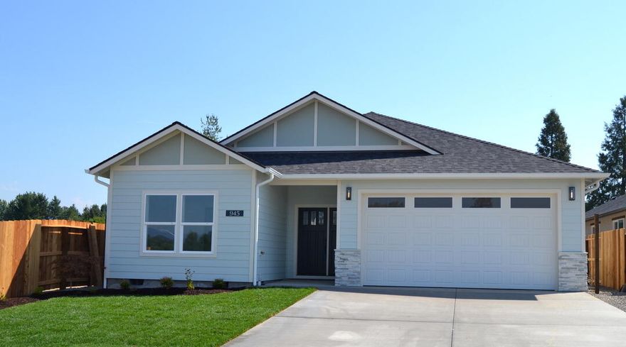 Now complete and ready to show! This brand-new home, crafted with exceptional detail by a master builder, is being offered for the first time in the sought-after Buckmaster Subdivision—where every prior home sold before completion. Designed with a step-above quality, it features 9-foot plate heights, reflective ceilings with crown molding, gorgeous finish work, custom cabinets with tile backsplash, upgraded appliances, and hardwood floors throughout. Built-in bookcases frame the stunning custom fireplace, while a spacious covered porch overlooks the huge backyard that borders peaceful farmland. Every corner reflects craftsmanship and care, making this a true gem in a desirable neighborhood. Don't miss this rare opportunity—come see the quality for yourself!