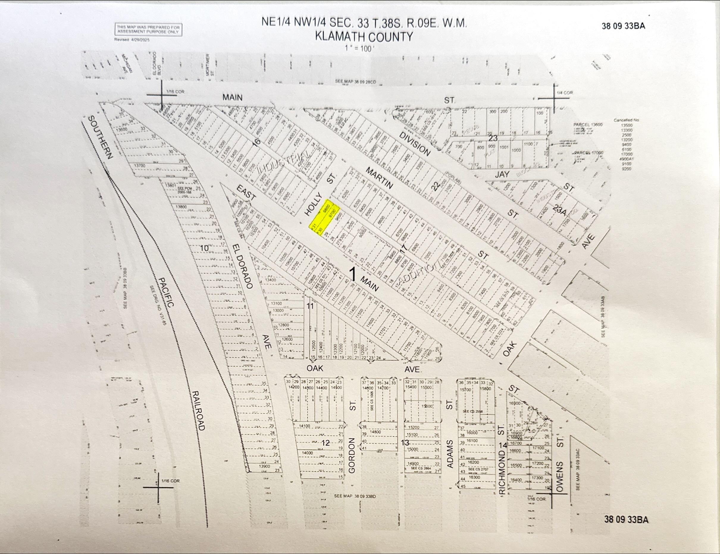 Klamath Falls -Industrial Addition - Residential Income