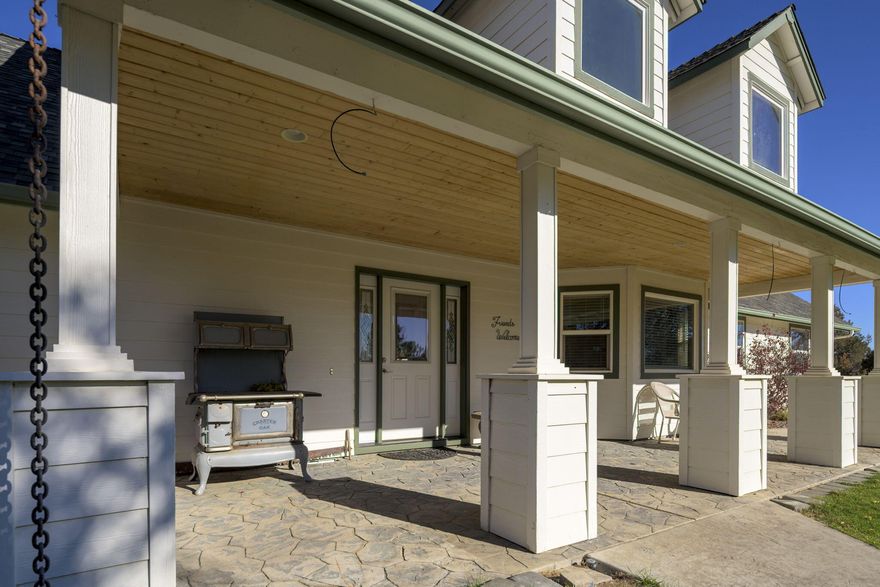 New vacant photos added! This spacious 2,810 sq ft custom-built home sits on 3.32 fully fenced acres, offering room to roam and plenty of space for all your hobbies and toys. Inside, you'll find a thoughtful layout featuring all you need for easy day-to-day living on the main floor including primary suite, second and third bedrooms, great room/kitchen, office and laundry plus two bonus rooms upstairs that could be additional bedrooms as well. The inviting covered front porch and oversized attached garage add both charm and function, while the garden area offers a space to grow your own produce or enjoy quiet outdoor moments. This property includes two massive 1,728 sq ft shops! One is equipped with conditioned space and a bathroom. Located just minutes from Redmond, Bend, and the airport, you'll love the balance of rural tranquility and city convenience. With tons of parking, there's room for RVs, boats, trailers—bring all your toys!