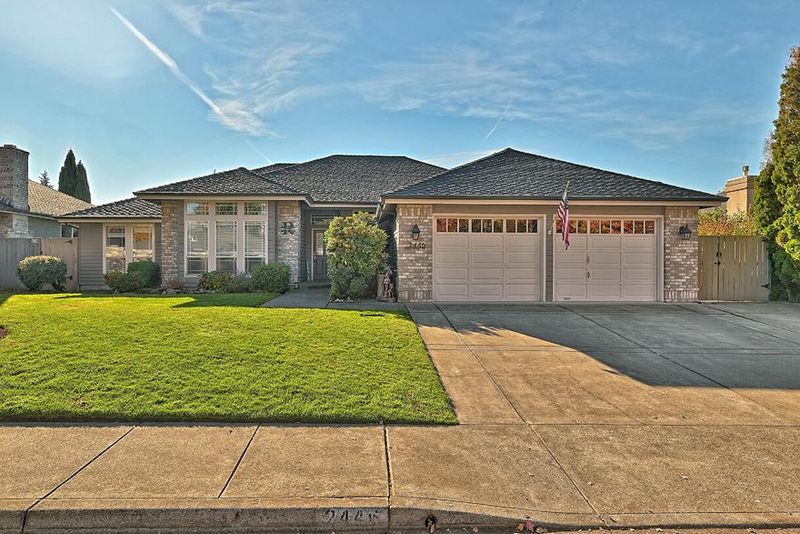 Welcome to this Beautifully Remodeled 4-bdrm, 2-bath home located in East Medford's highly desirable Brookdale Meadows. This home is a perfect blend of elegance-thoughtful functionality. The heart of the home the stunning kitchen, designed to impress, featuring custom cabinetry w/soft-close doors & pull-out drawers. The thick chiseled-edge granite countertops make a bold statement, while the large island w/seating for six & under-counter lighting creates an inviting space for family meals/entertaining. The coffee bar, spacious pantry make daily routines effortless. 2 spacious living areas provide flexibility for any lifestyle whether you're hosting game nights or relaxing by the fire. The master suite a private oasis, w/ walk-in closet and spa-like bathroom. Enjoy the porcelain slab shower, heated tile floors & bidet. The outdoor space equally impressive, offering a tranquil retreat/entertainer's dream.  The sparkling in-ground pool, patio, hot tub, a backyard that rivals any resort