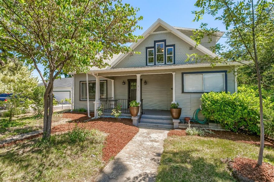 Here is your chance to own an updated classic Victorian home. The new updated kitchen and living space will make entertaining and cooking for guests a breeze. Original fir hardwood flooring is durable and brings warmth to the home and fresh interior paint, large windows, and new lighting fixtures brightens the living space. You will find a large bedroom and walk-in closet on the main level, and a second bedroom, full bathroom, and an additional room that is currently being used as a 3rd bedroom upstairs. The space would make a great nursery, office, craft room, or keep it as a bedroom. A large utility room provides extra storage space that is large enough to use as a craft/hobby room. The private back yard has plenty of space for your outdoor activities and the two car garage and extra storage area provides ample room for toys and tools. There is also additional off-street parking for boats, trailers, or additional vehicles. Come tour this amazing home today!