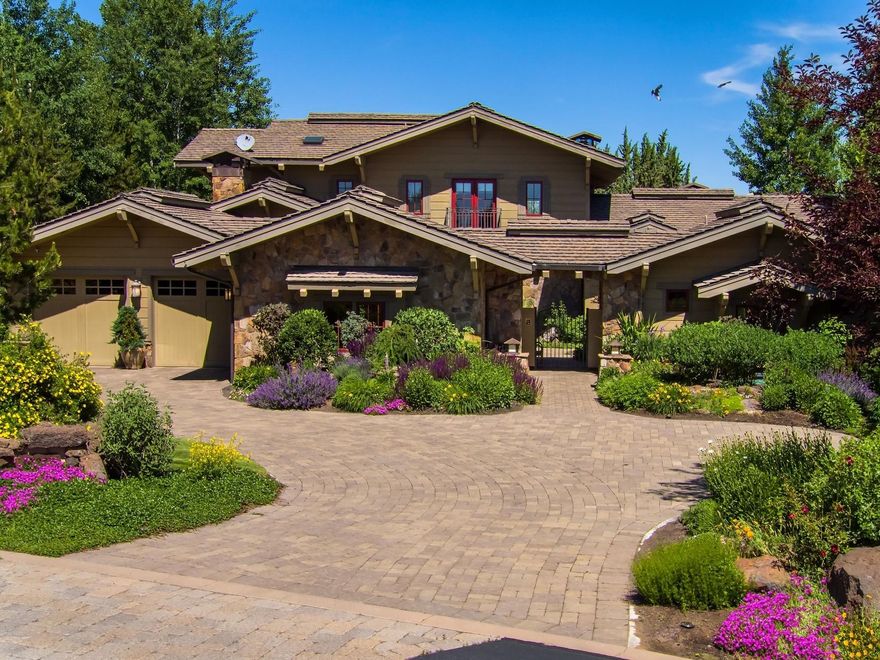 A unique opportunity for a luxury estate home on the 2nd Hole of the Jack Nicklaus Course at the exclusive Pronghorn Golf Club. This 5516 sq ft custom home is timeless, great room with stone fireplace, gourmet kitchen, formal dining room, custom bar, master suite with fire place, tub, sitting area, office, two guest suites, family room, guest casita and 3 car attached garage.  The home is one of the most private lots in the neighborhood situated on .98 acres (2 lots) surrounded by a garden oasis with water features and stunning outdoor living spaces. Pronghorn Resort offers owners wonderful amenities: two world class golf course, clubhouse, 3 swimming pools, several dining options, spa, tennis courts and lodge. A unique opportunity to enjoy the Central Oregon recreational lifestyle!