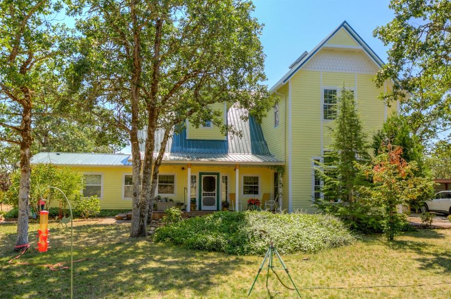 This unique property is a manufactured home with an extensive well done remodel & addition. To create in upstairs master suite and additional living areas. It is on over 9 acres zoned EFU with 3328 sq ft. 4 bedrooms, two of which are master suites one up and one down and 3 full baths. There is a partially enclosed patio off the upstairs master with beautiful views of the table rocks. The property is fenced and cross fenced and has a seasonal pond. Recent well flow test shows 9 gallons per minute. There are 2, 2 car garages, one is currently being used a shop. There is a haybarn and lots of room for toys & RV. Bring you animals or your green thumb, this is a must see. Not a drive-by as it sits off the road, semi secluded.