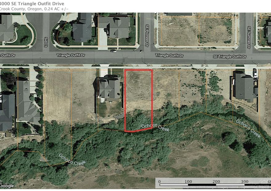 Large lot in town within Crystal Springs. This is one of the nicest and newest subdivisions in Prineville. Ochoco Creek runs along the south side of the property, making this the perfect setting for your dream home. City services available at the lot line.
