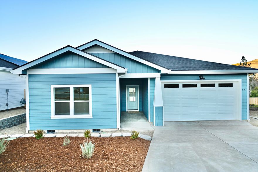 Stunning single story 3 bedroom, 2 bathroom home with delightful finishes throughout. Engineered hardwood floors in living areas and Kitchen, Custom Cabinets, Quartz countertops, Gas Fireplace and so much more. Ashland's newest subdivision, West Village is just .8 of a mile from the downtown plaza in Ashland. Each home is built to Earth Advantage Platinum® standards with both Green and energy efficient features. Each home will also have solar power, a heat pump heating/cooling system. A delightful blend of engineered hardwood floors, carpet, solid surface counter tops and no-VOC paint, ensure both comfort and a healthy home from day one. Full landscaping and fencing package per home. Approximately 8 months to complete each home from time of start of construction.