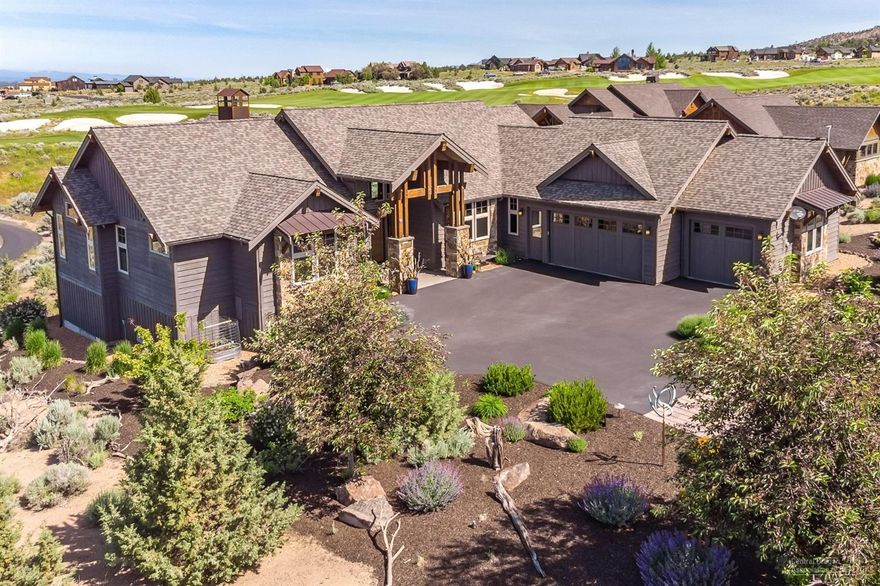 This is an absolutely gorgeous single level home in a perfect golf course location with stunning mountain views. The kitchen is a gourmet's dream with a 6-burner Wolfe oven/range, Sub Zero fridge, beautiful backsplash, granite counters, large island. California closets, wine fridge. Vaulted ceilings, attention to detail, inviting deck/patio to enjoy the warm summer breeze, gas firepit, stair access to trail. Large 3 car garage that also has tons of storage space. Brasada Ranch is the perfect active outdoor resort, boasting hiking, biking, fishing, horse back riding, tennis courts, sand volleyball courts, the fabulous Athletic Center, 3 Pools, water slide and Lazy River, Equestrian Center, 18 Hole Championship Golf Course, and of course the Spa.