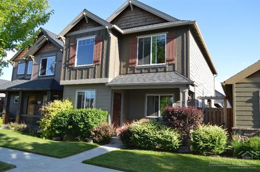 This 1347 sf. 3 bed 2.5 bath home in Sun Meadow is an exceptional value. Gas fireplace, cozy front porch and knotty alder cabinets. Excellent location across from community park with pool, picnic area and walking paths. Front yard maintenance included. Partially fenced. A true community by award winning builder, Pahlisch Homes.