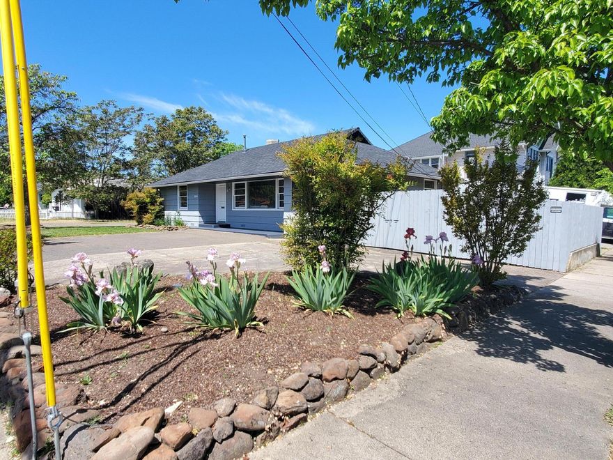 Wonderful residence or business location. Close to shopping and bus lines. 3 bedrooms, family room with fireplace. Owner user, live in your place of business, or lease out as investment. Great Corner Location for offices or service businesses. Masseuse shop, beauty salon, attorney offices, accountants, etc. Versatile zoning C-SP allows many uses. Property is VACANT, ready to occupy. New roof, new carpet, new paint inside and out, new 200-amp service and circuit breaker panel. Fenced side yard and fenced RV Parking with 10-foot gate.  Property is broker owned.