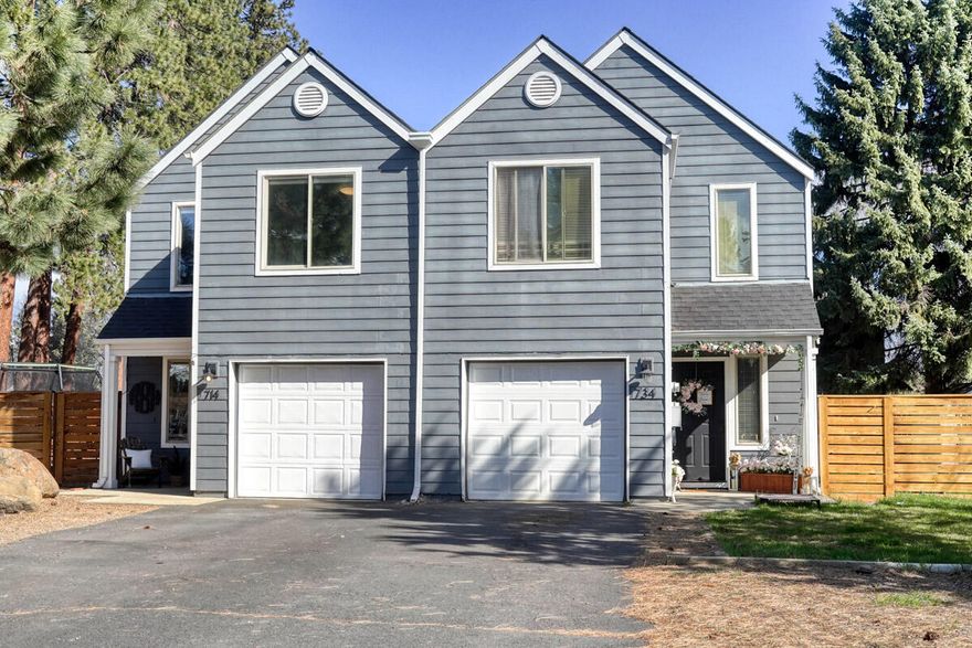 Pride of ownership shows in this owner occupied duplex in Sisters on a large corner lot. Each unit has three bedrooms, two bathrooms.  Spacious fenced backyards with patio, front and rear sprinklers, landscaping, Ponderosa Pines and even a peek-a-boo view. Attached garages and lots of parking, room for RV/trailers. Zero vacancy rate. Investment opportunity or a multi-generational home for your family? Live in one, rent the other? Second home or vacation rental?  An ''oh-so-convenient'' location to all that Sisters offers! This is a rare offering in town!