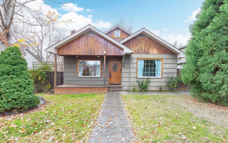 Incredible Art deco Designed north east home with updated electrical, gas furnace, and complete custom remodel. Desirable and hard to find 4-bedroom home near GP high school and close to shopping and downtown. You'll marvel at the tidiness of this mid-century home that has arched doorways and built in closets and storage areas. 1714 sq ft, energy efficient 4 bedrooms, 2 bath. Newer paint throughout, newly refinished hardwood floors downstairs and carpet in the upstairs suite. Large upstairs bedroom with remarkable Tiled bath/shower, and a private unique custom deck off the primary bedroom for enjoying morning coffee or evening sunsets.  Large completely fenced yard. Front yard has auto sprinkler system. New air conditioner and on-demand water heater. This is a very clean, comfortable and efficient home. Detached garage with storage and has alley access. you'll want to view this one ASAP!