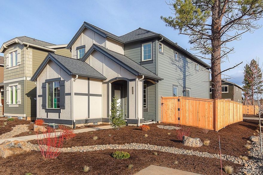 New Pahlisch Homes quality construction. Solid quartz countertops, Knotty Alder cabinetry, gas fireplace. 3 bed, 2.5 baths, den, upstairs loft area situated nicely on a corner lot in The Bridges. Open floor plan with great room, dining and kitchen easily accessed for gathering. Master suite with walk-in closet, utility room on the second level. Superior community amenities just a short walk from your door: trails, pools/gym/clubhouse. Photos are of actual home. Colton-2C-1638-2