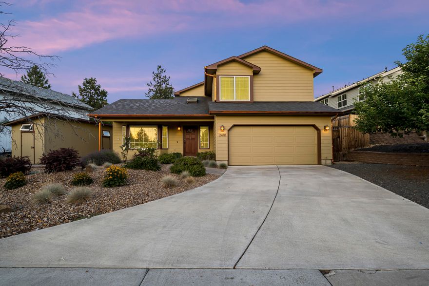 Experience all that Central Oregon has to offer in this conveniently located home in Midtown Bend. This two-story home features 3 bedrooms, 2.5 baths with several recent updates throughout. Upstairs you will find the primary suite with the master bath and large closet, as well as two additional bedrooms and a full bath. The kitchen features granite countertops, a breakfast bar, and dining nook. Don't miss the private LARGE fenced backyard with a hot tub, Trex decking, paver patio, low-maintenance turf, and ample room to play and entertain! An additional shed on the property has plenty of room for all your Central Oregon toys. This is a great location within walking distance of Orchard Park and Hollinshead Park.  Don't miss this Midtown Gem!!!