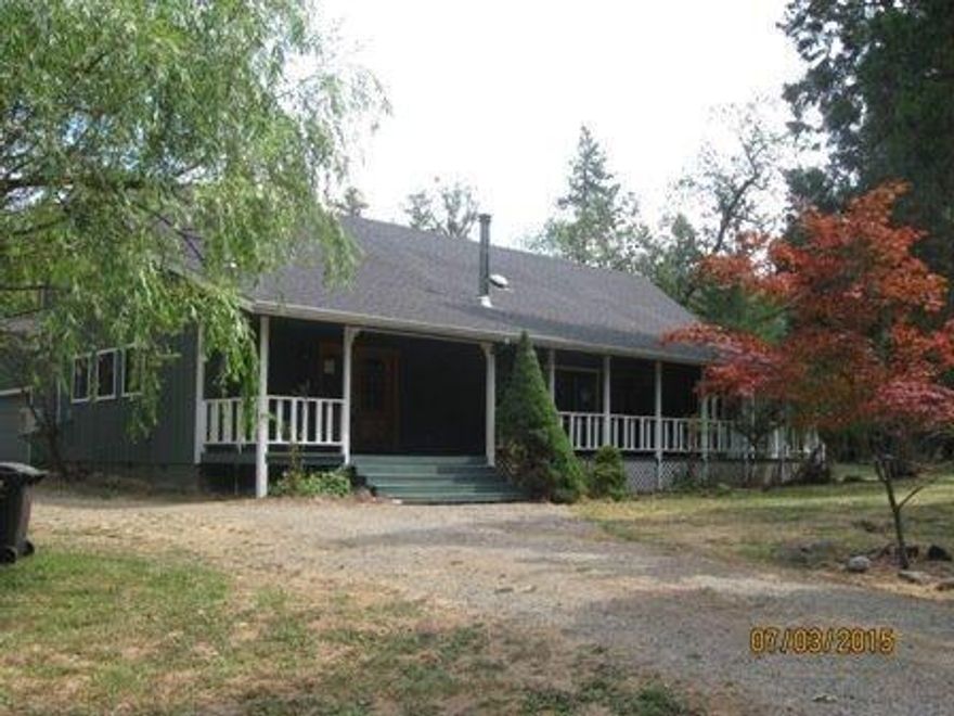 Nice 2 story home with large welcoming front porch, detached shed and 2 car attached garage. Home features 2 master bedrooms upstairs each with their own stairway, 2 bedrooms downstairs with large hall bath, open family room and kitchen and a large living room too! New carpeting, fresh interior paint, new toilets, new double ovens and dishwasher, cook top and a new ductless heat system make this home move in ready. Seller offers owner occupied buyers a credit up to $500 for home warranty of buyer choice.