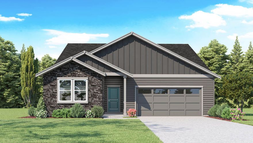 DEAL OF THE YEAR! DON'T MISS OUT!! Cedar Landing, a new DR Horton community in beautiful Medford! Special interest rate available on certain new inventory homes with preferred lender plus $12K BB in Closing Costs. See flyer and agent for details
Our popular Neuville plan has an open concept layout with kitchen open to living area, 3 bedrooms, 2 baths, 2 car garage on quiet street! Quartz countertops, premium laminate flooring, stainless steel appliances with gas range, large island and pantry! Hi-efficiency furnace, Smart home package and new home warranty, we've got you covered! Renderings and photos are representational of plan, but not actual home. Specs, features, colors and masonry vary.