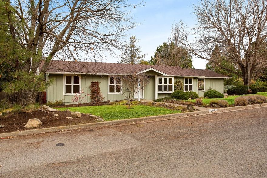 RECENTLY UPDATED single-level home is move-in ready. The kitchen and both baths have just been updated, with new kitchen appliances, new interior lighting and fresh paint inside and out. From both the dining area and master bedroom there are sliders out to the patio which is screened by a hedge. The lot size is a quarter of an acre, so be sure to check out the additional lot space beyond the hedge, perfect for a dog run and/or gardening, or check with the City for additional uses. The two-car garage is accessed off Glendale and beside it there's additional RV parking. The roof and the HVAC have been replaced in recent years, so the major expense items have been taken care of.